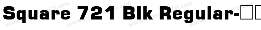 Square 721 Blk Regular字体转换